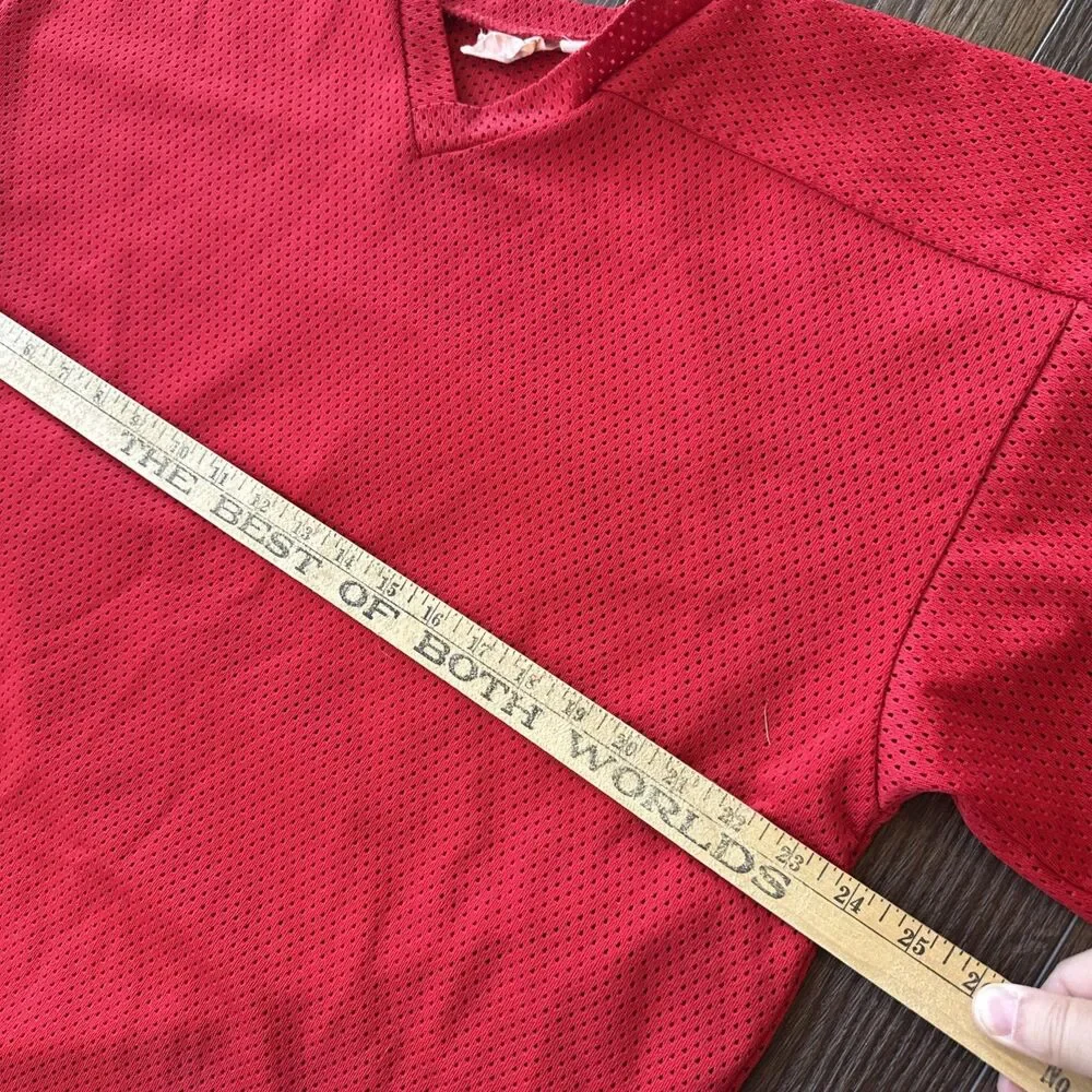 Vintage Pro-Trend Hockey Jersey; Men’s Sz XL; Red; Retro Hockey #5; Perani’s